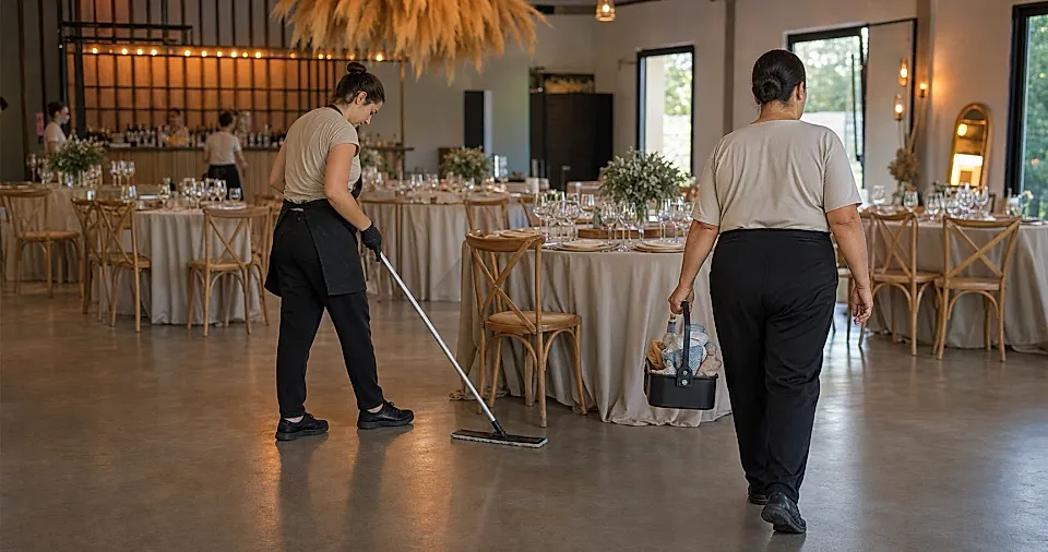 Limpieza de eventos: cómo organizar el antes, el durante y la entrega final