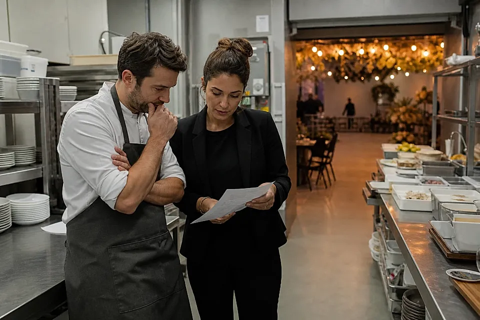 Cocina de apoyo para catering: qué revisar antes de contratar un salón