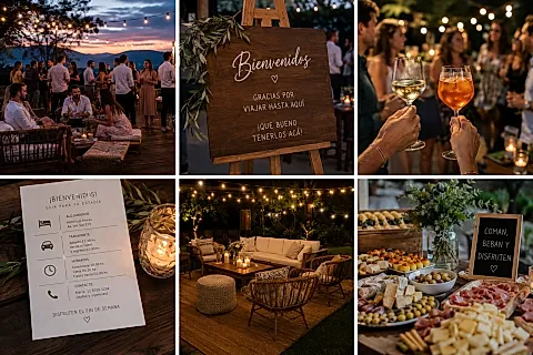 Welcome party de casamiento: una previa útil para recibir a quienes viajan