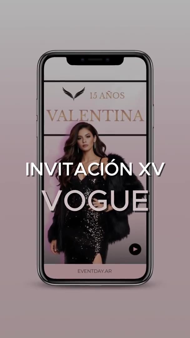Invitación web de 15 - VOGUE